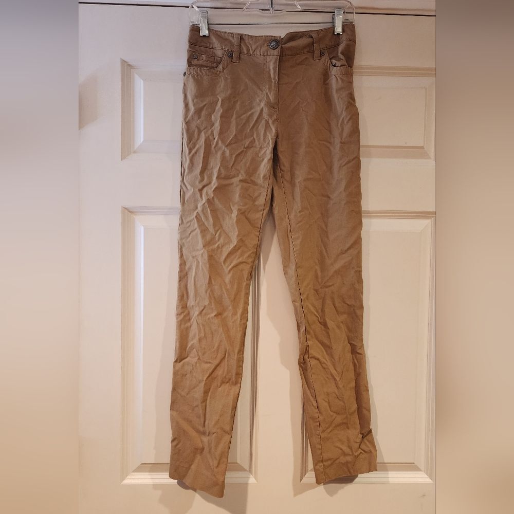 New Directions stretchy tan skinny pants size 4